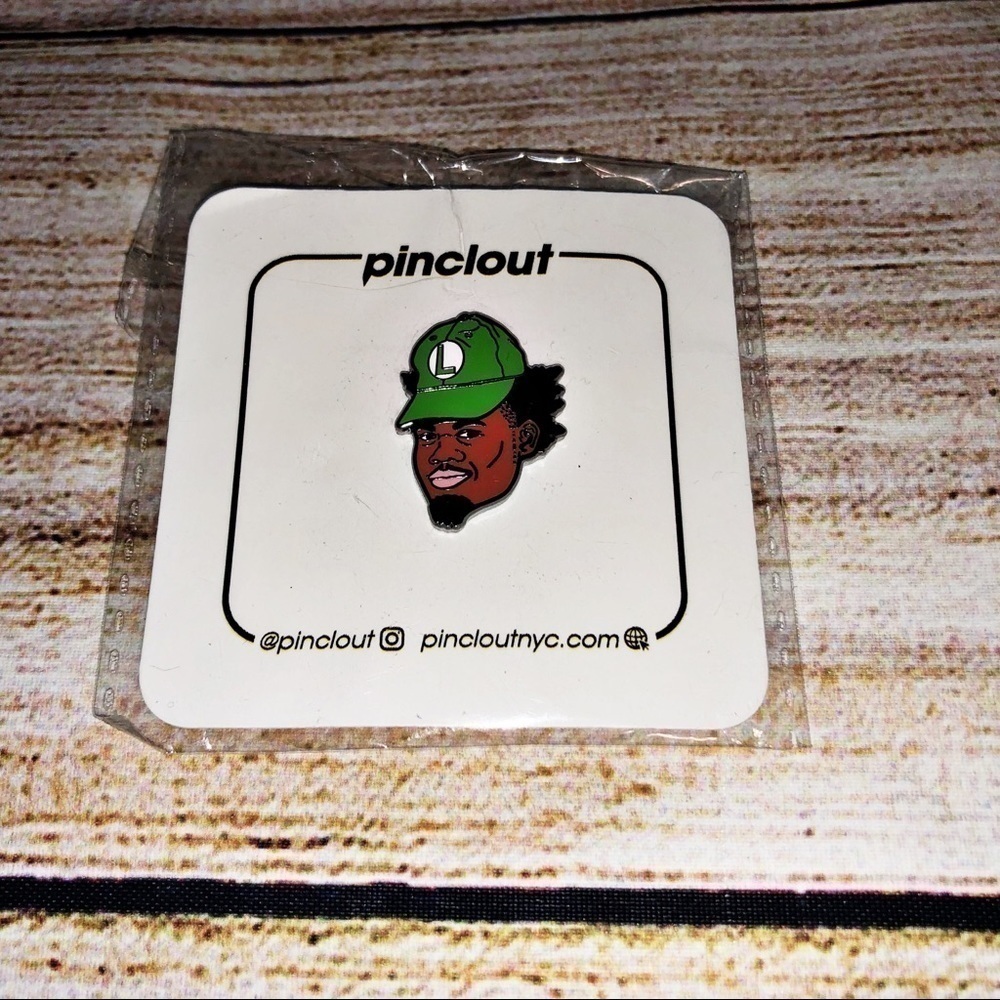 Pinclout Rapper Lapel Enamel Pin NWT